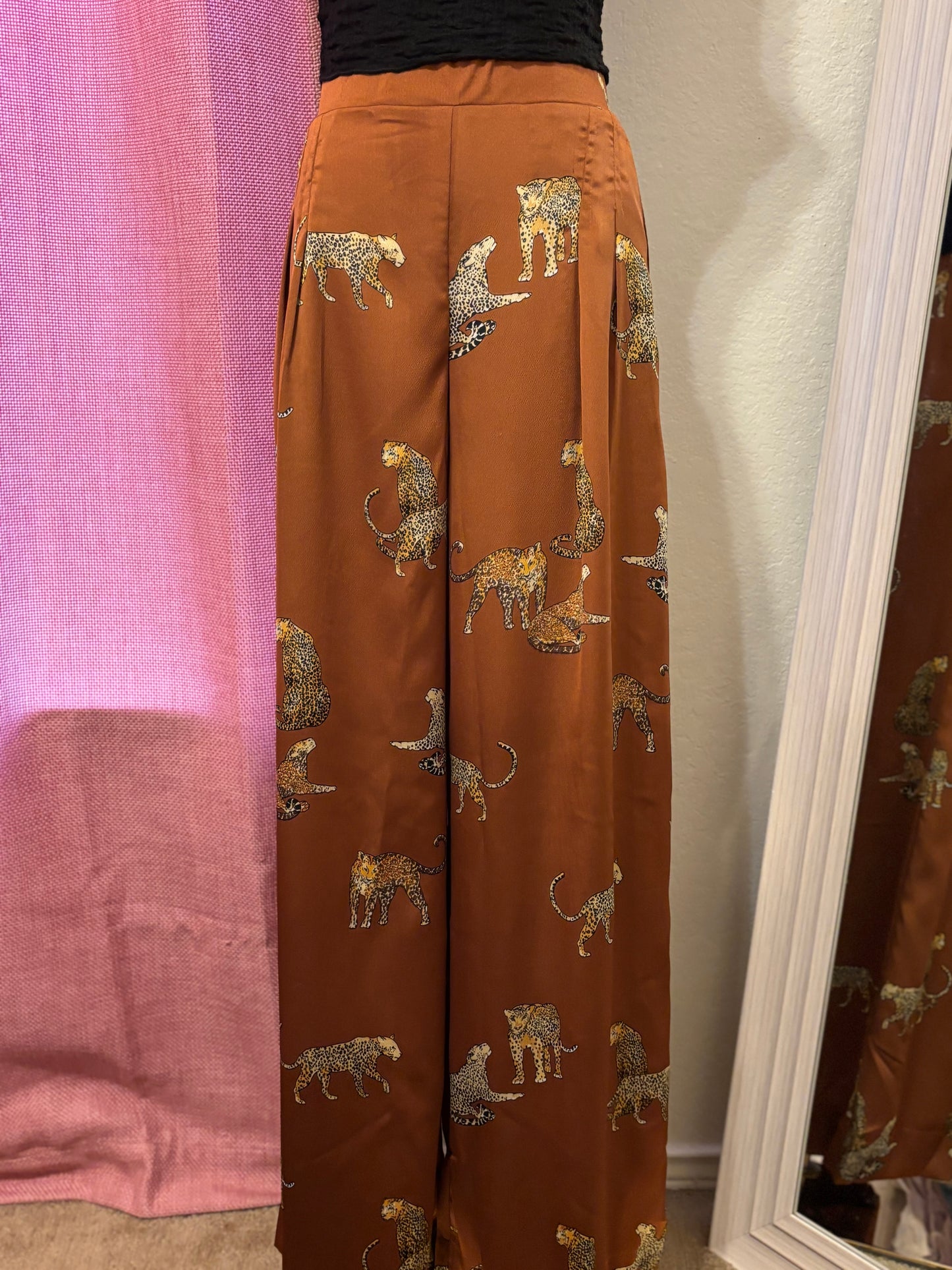 Rust Leopard Pant