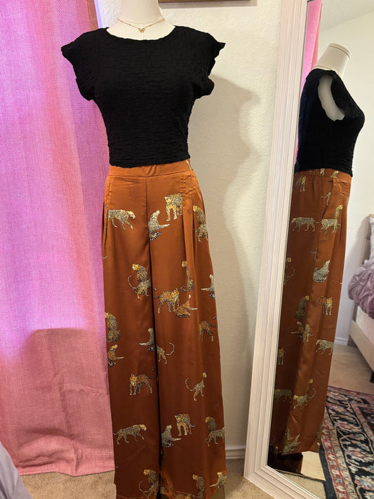 Rust Leopard Pant