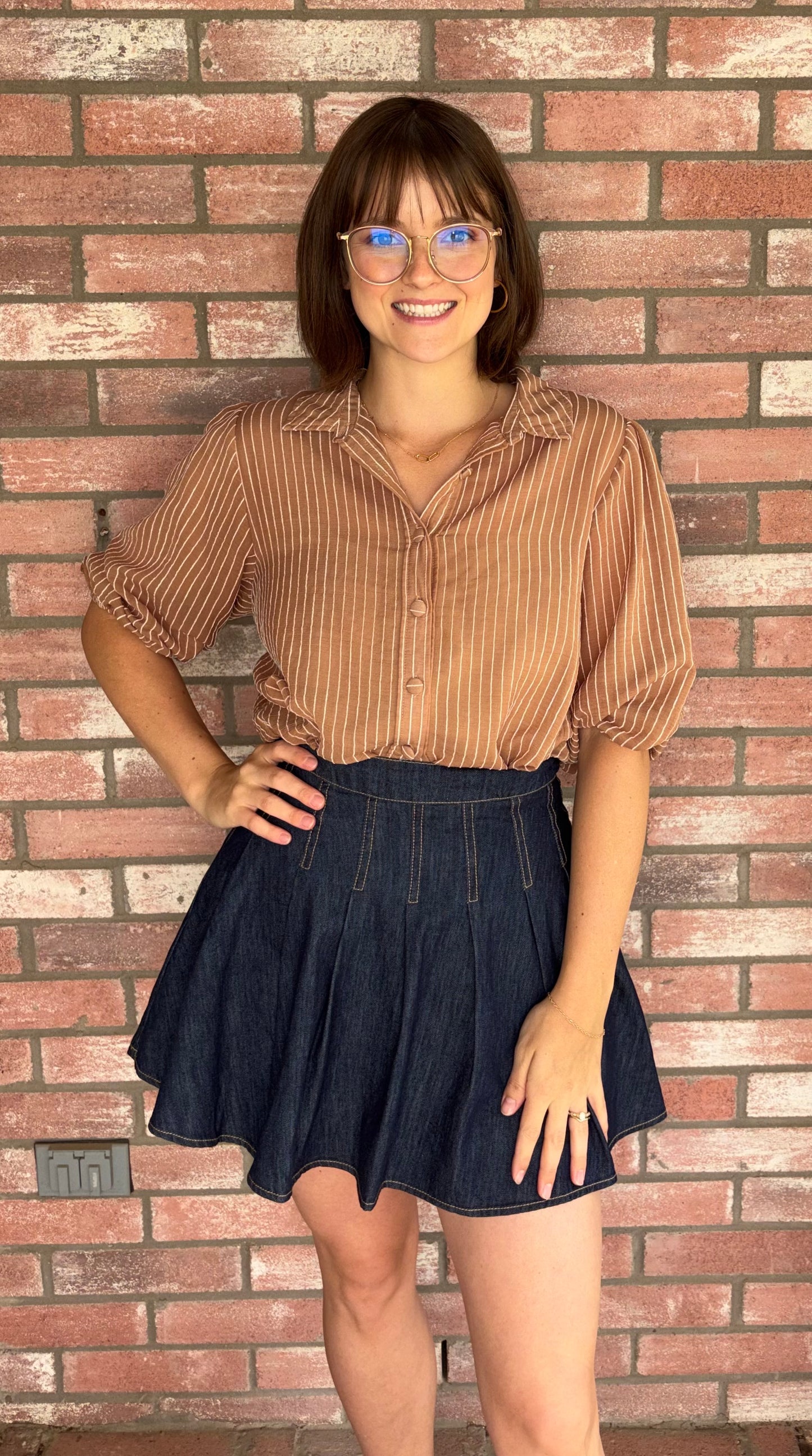Denim Skort