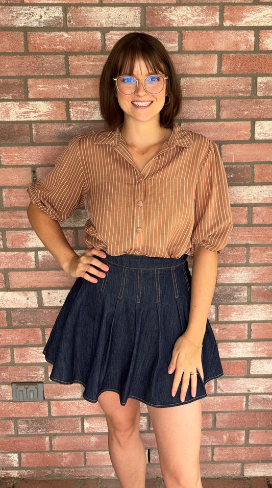 Denim Skort