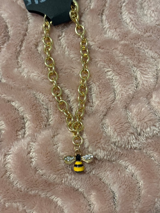 Bee charm bracelet