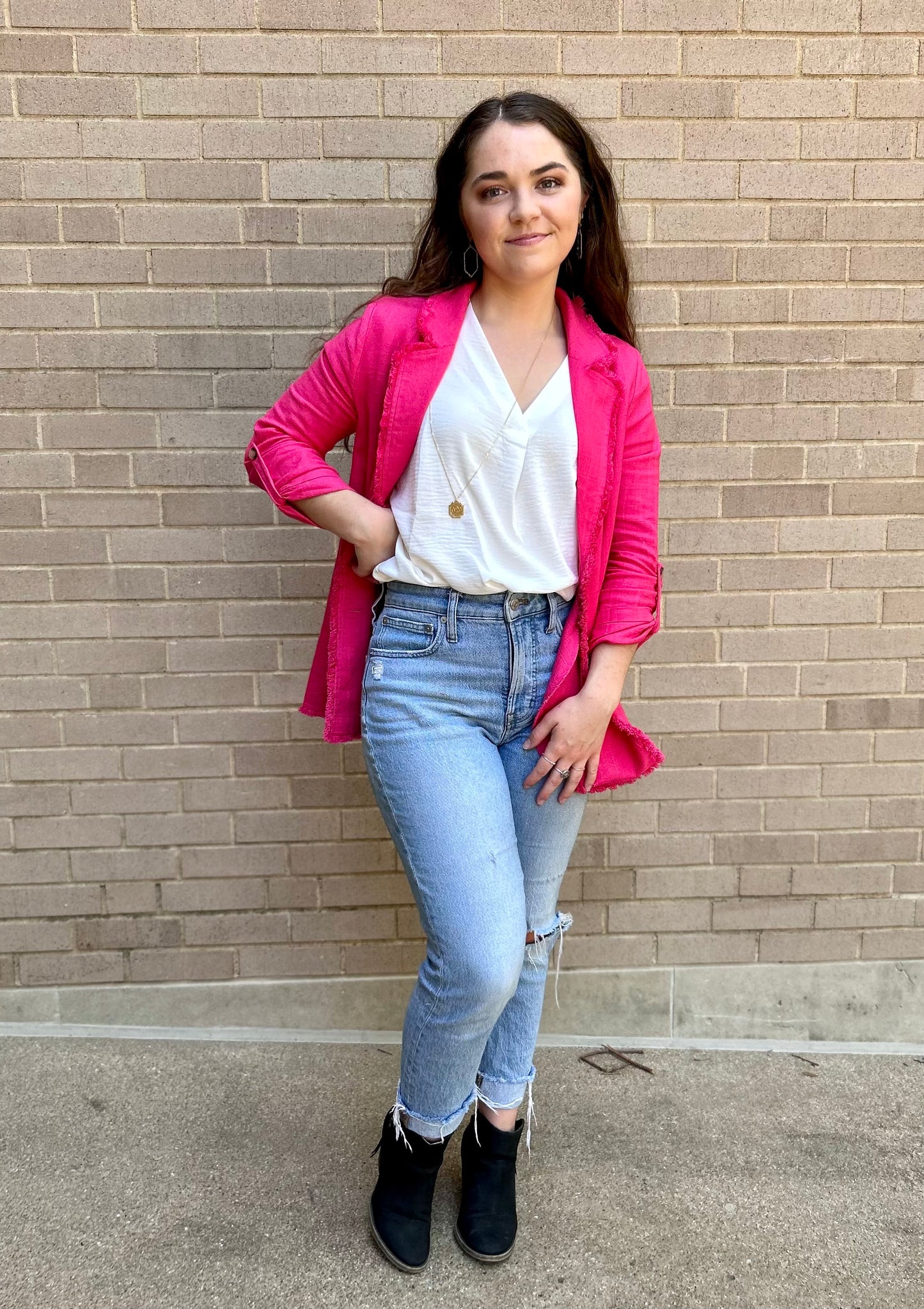 Fuchsia Blazer