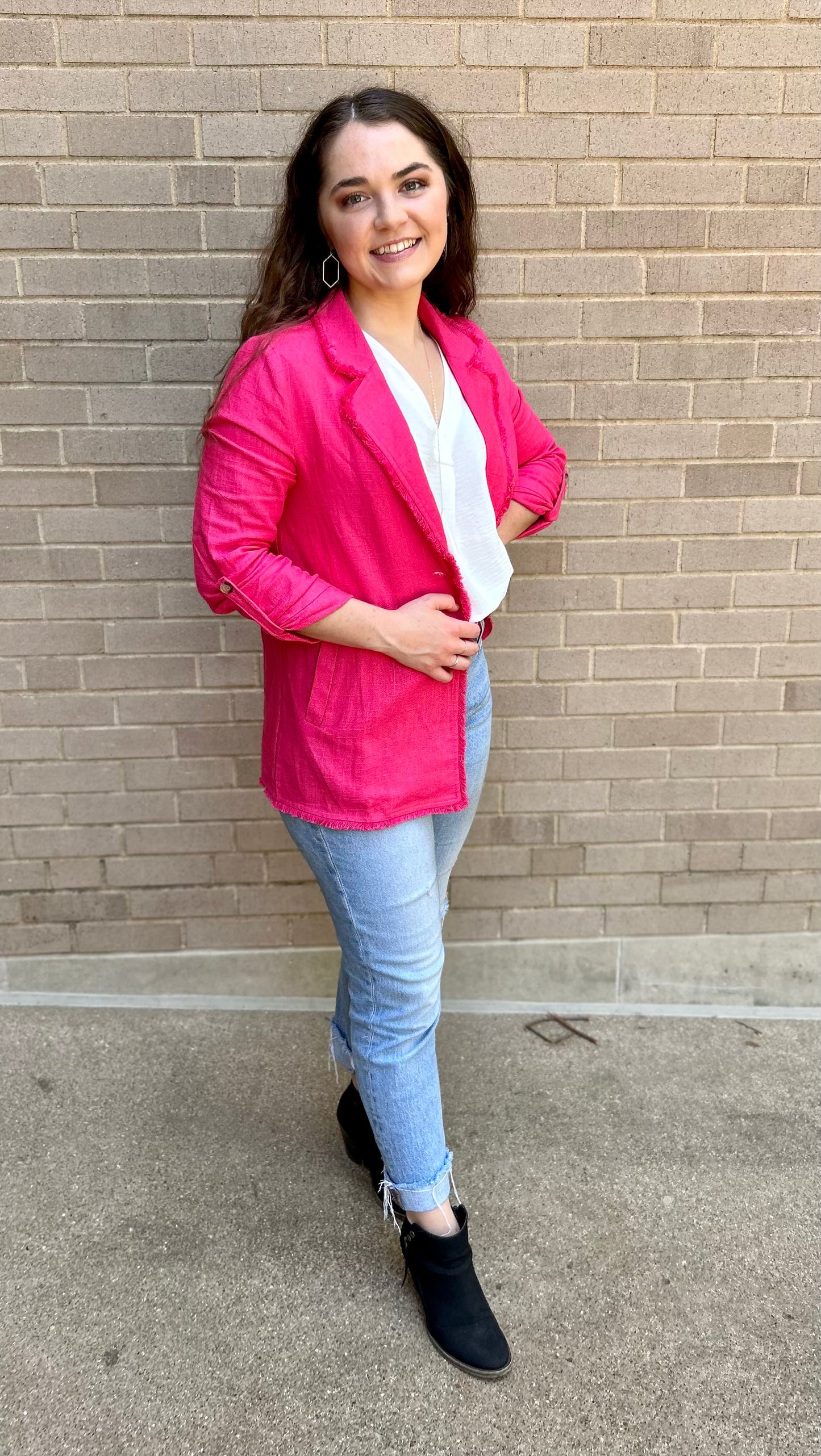 Fuchsia Blazer